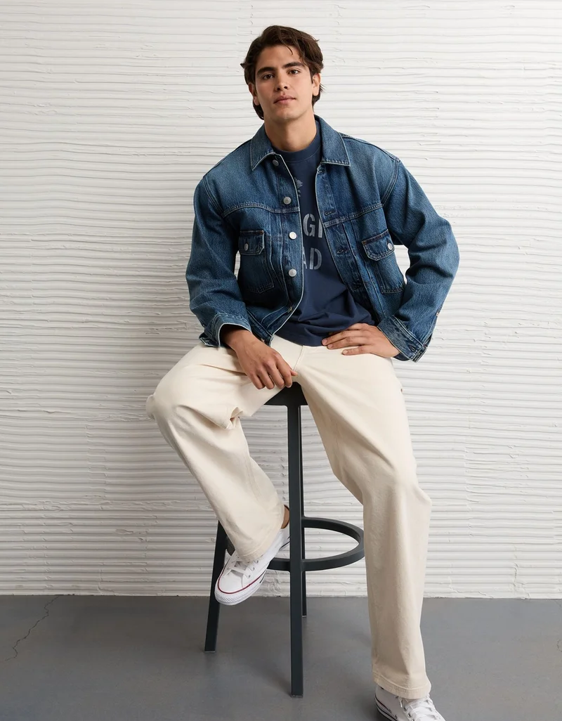 American Eagle AE Boxy Destination Graphic T-Shirt